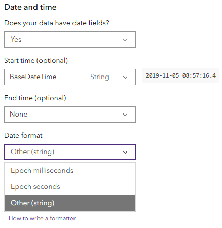 Date and time specifying epoch milliseconds
