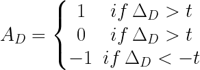 Equation for calculating Local Ternary Pattern
