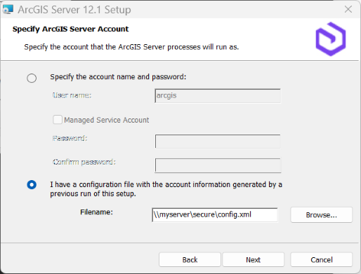Import a server configuration file.