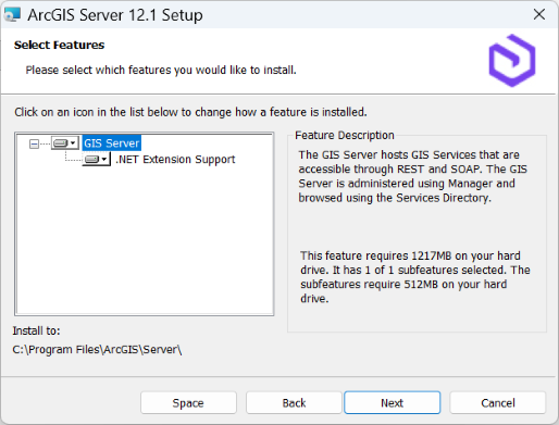 Specify ArcGIS Server Account dialog box