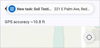 Screenshot showing a task notification. Screenshot showing a task notification.